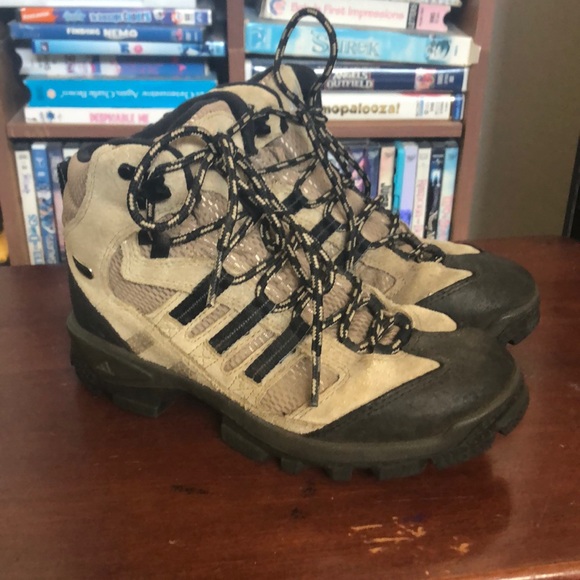 adidas Shoes Adidas Geofit Tan Black Suede Mid Hiking Boots Sz 6